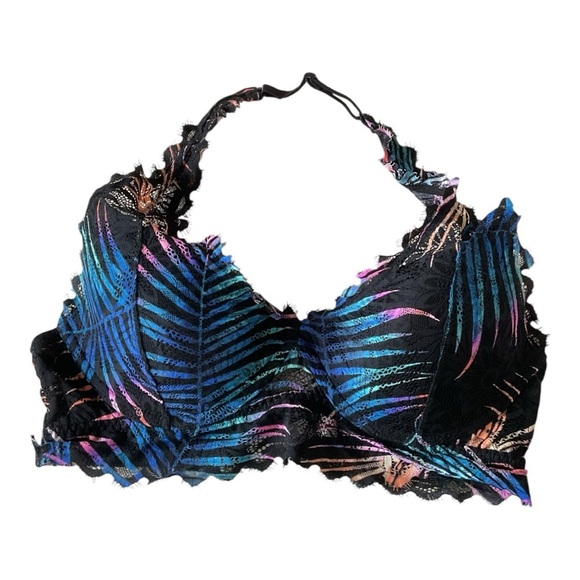 💜 Victoria’s Secret PINK Lace Halter Bralette – Size M - Picture 1 of 4